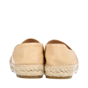 Leather CC Espadrilles Beige/Black, view 4