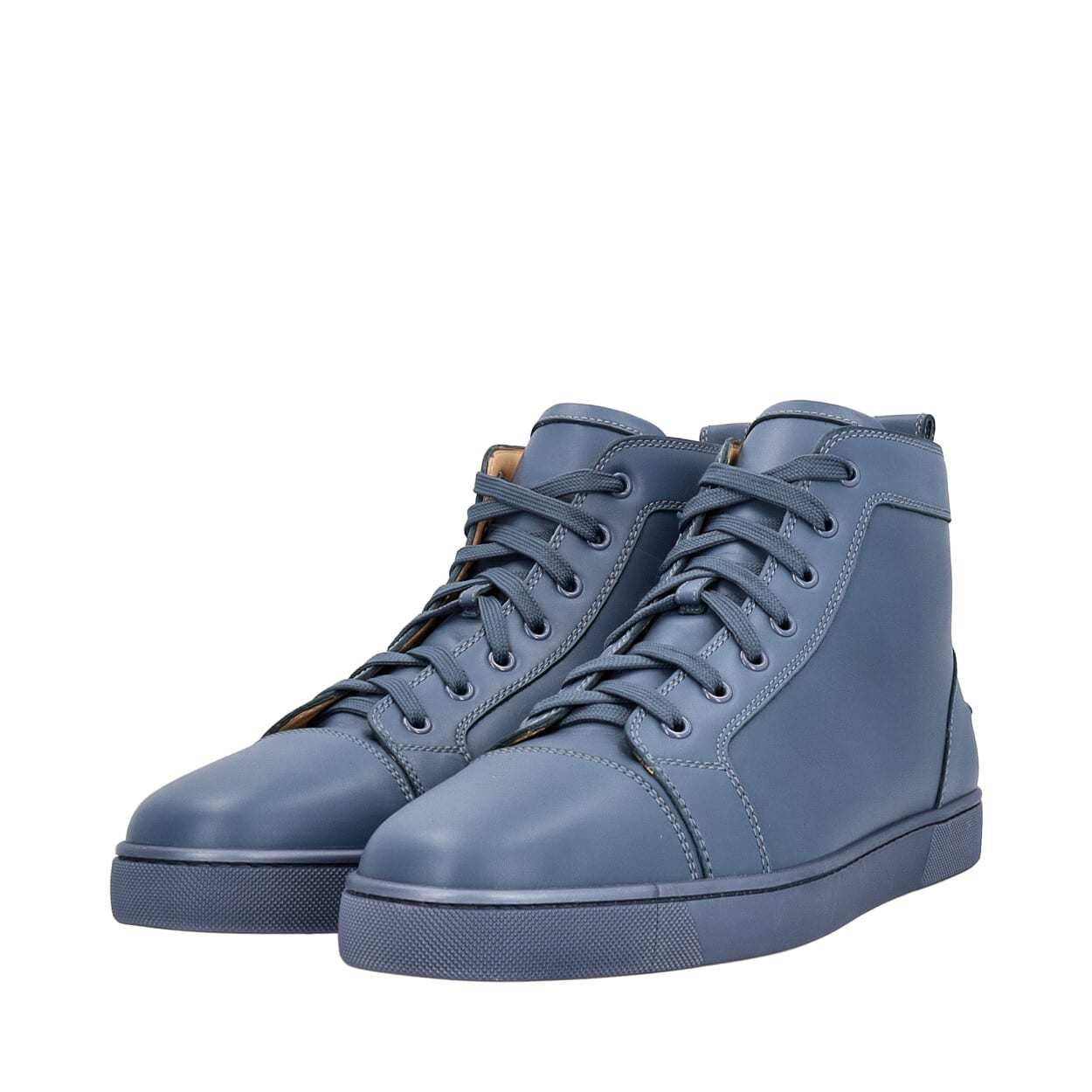 CHRISTIAN LOUBOUTIN Leather Louis Sneakers Blue | Luxity