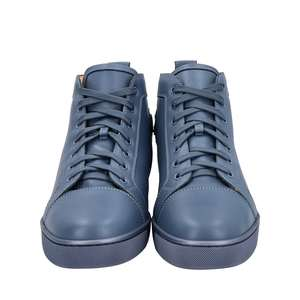 CHRISTIAN LOUBOUTIN Leather Louis Sneakers Blue | Luxity