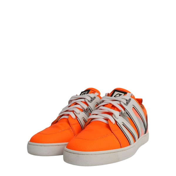 Leather/Rubber Vida Viva Sneakers Neon Orange