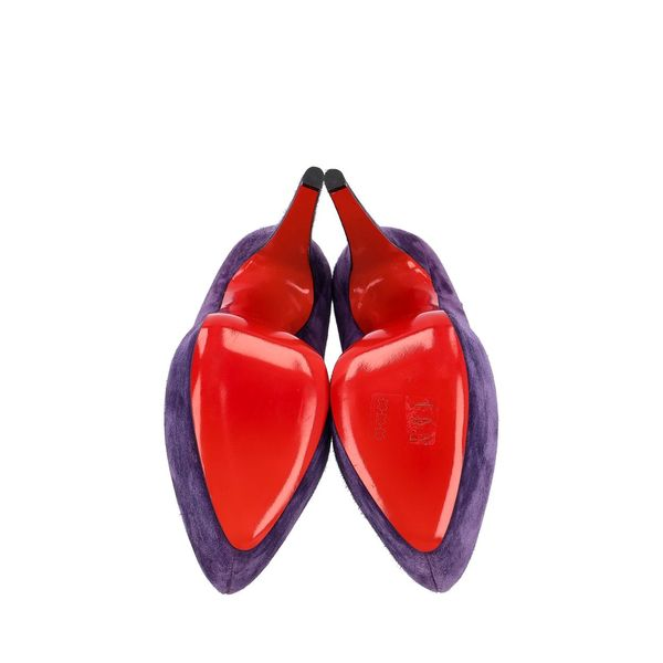 Suede Lady Daf Platform Pumps Violet