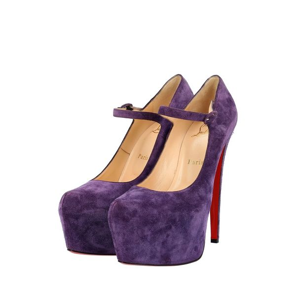 Suede Lady Daf Platform Pumps Violet