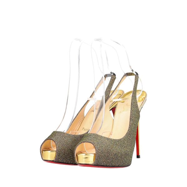 Fabric No Prive Slingback Pumps Iridescent