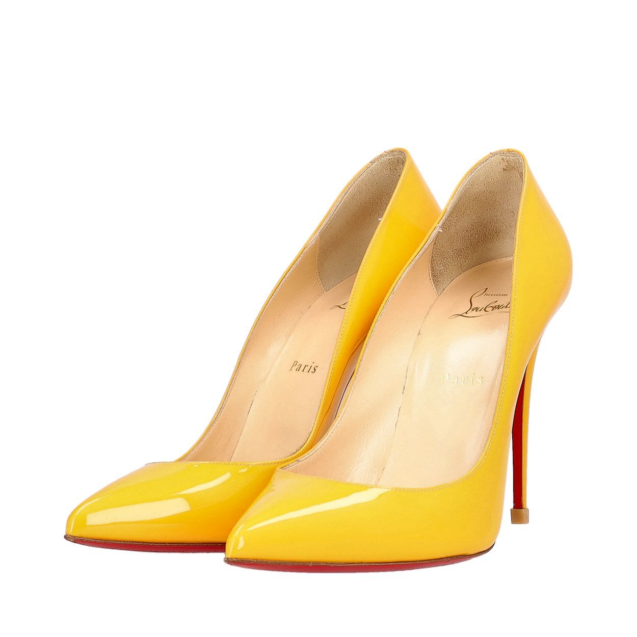 関西様 Christian Louboutin イエローハイヒール CHRISTIAN LOUBOUTIN Patent So Kate Pumps Yellow | Luxity
