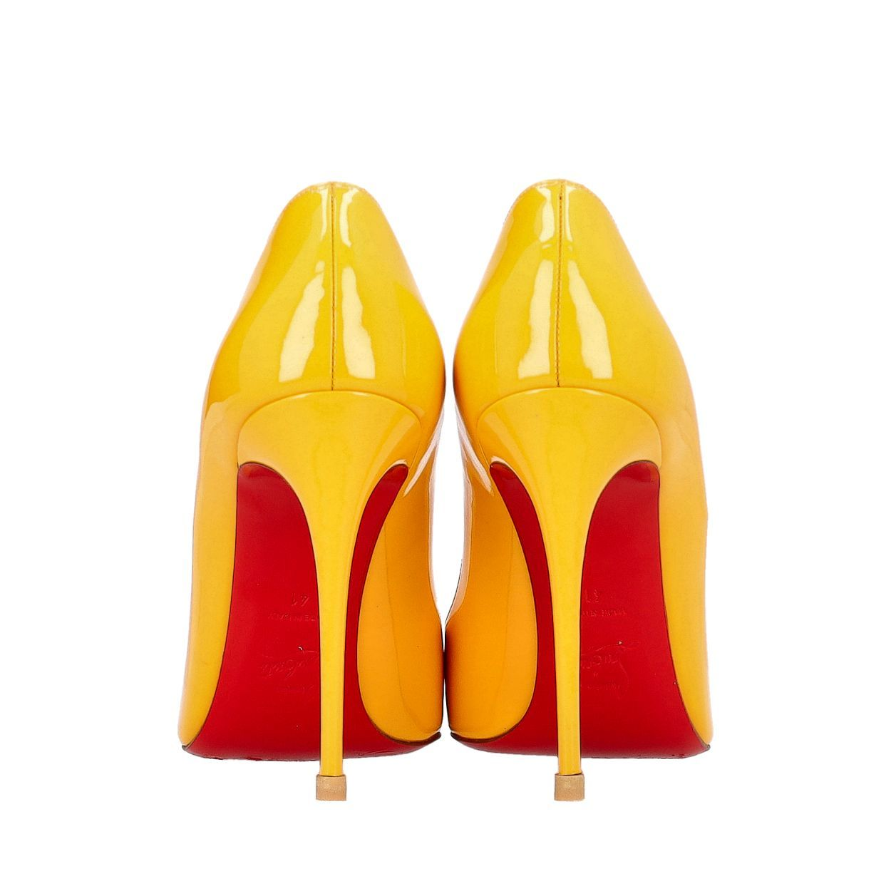 CHRISTIAN LOUBOUTIN Patent So Kate Pumps Yellow | Luxity
