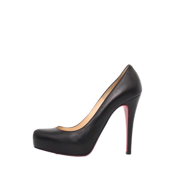 Leather Rolando Platform Pumps Black