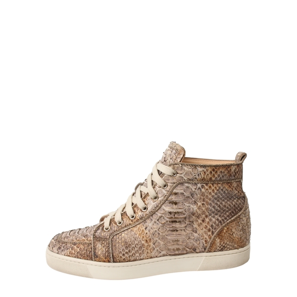 Python Louis High Top Sneakers Beige