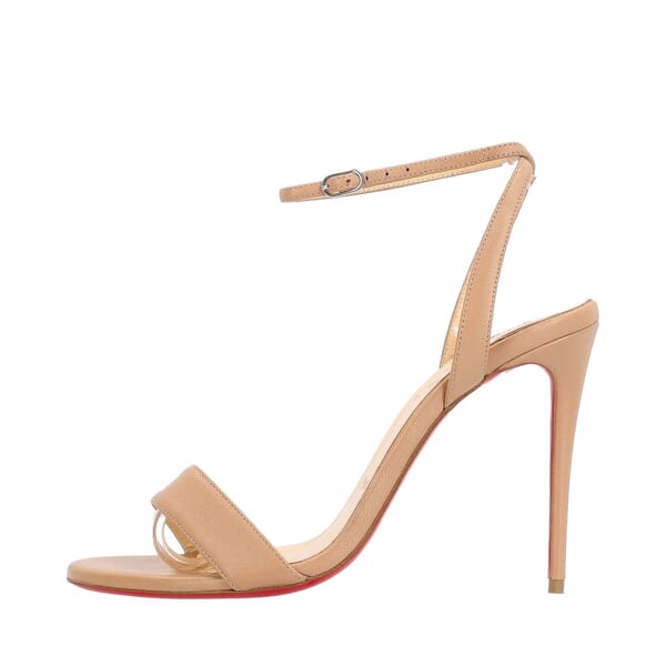 Leather Loubigirl Sandals Nude