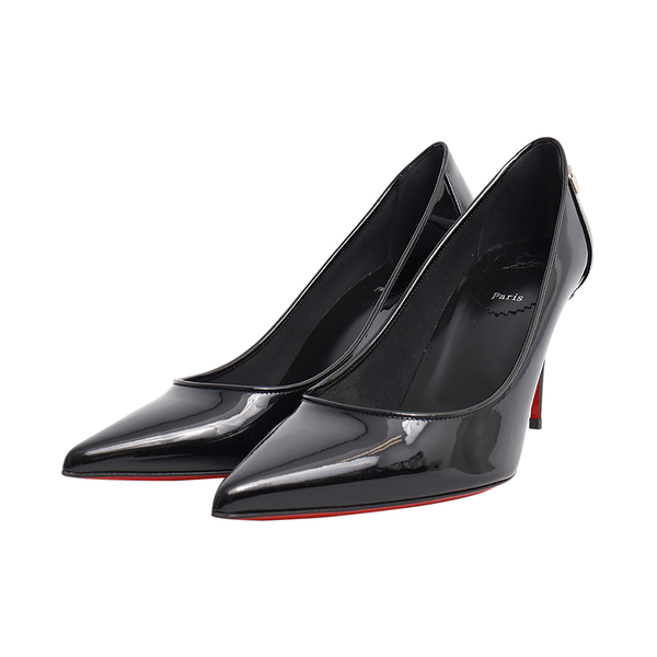 CHRISTIAN LOUBOUTIN Patent Sporty Kate Pumps Black | Luxity