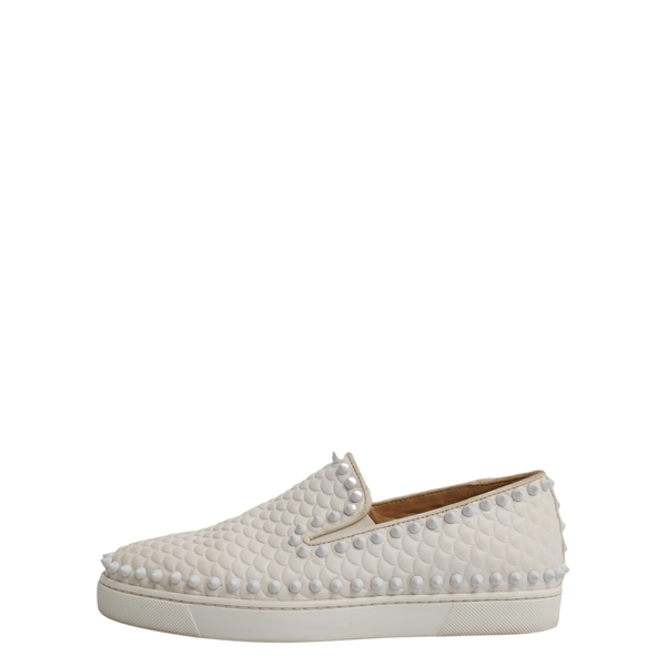 Python Spike Pik Boat Sneakers White
