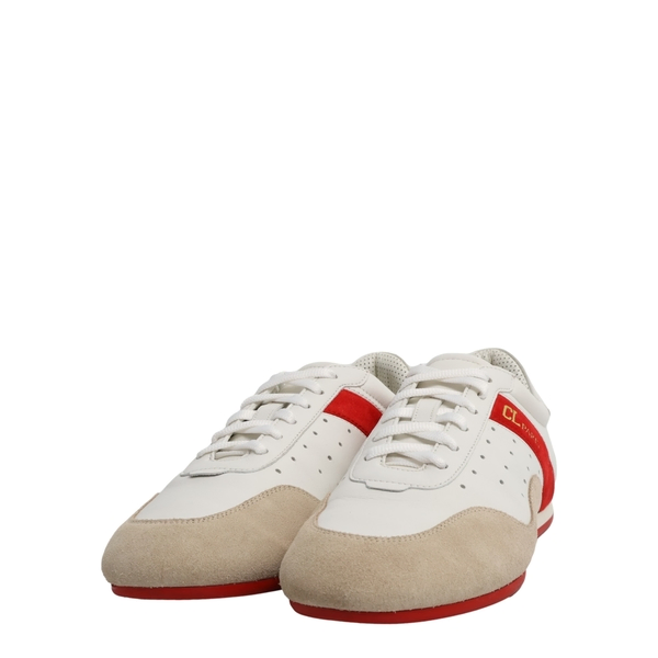 Leather/Suede My K Sneakers White/Red