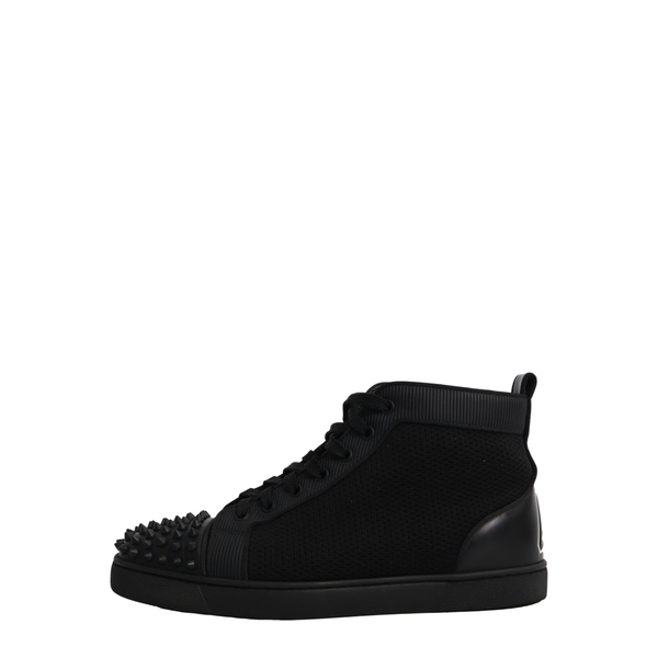Mesh/Leather Varsilou Spikes High Top Sneakers Black