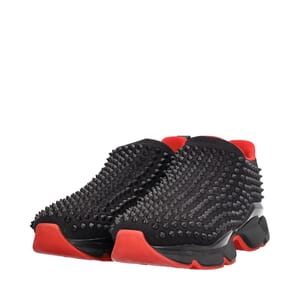 Christian Louboutin - si_no CHRISTIAN LOUBOUTIN Neoprene Donna Spike Sneakers Black | Luxity