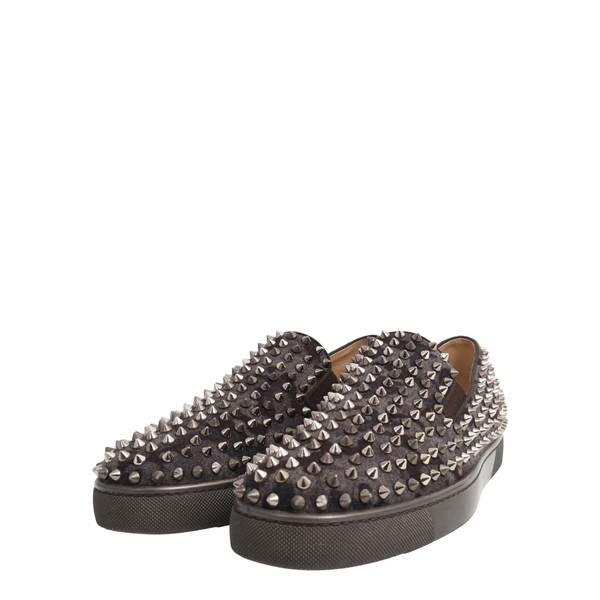 Flannel Dandelion Spikes Loafers Black/Grey
