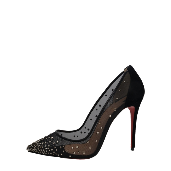 Velvet/Mesh Strass Follies Black