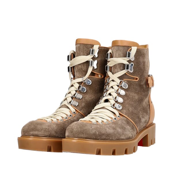 Suede Macadamia Flat Boots Taupe