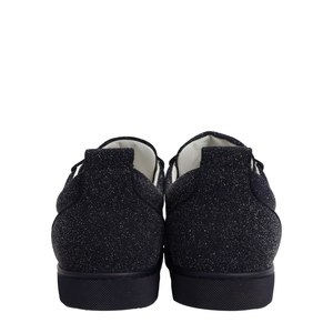 Suede/Glitter Louis Junior Sneakers Navy, view 4