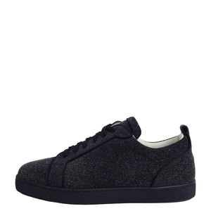 Suede/Glitter Louis Junior Sneakers Navy, view 2
