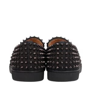 Glitter Roller Boat Slip-On Sneakers Black, view 4