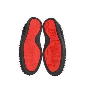 Glitter Roller Boat Slip-On Sneakers Black, view 5