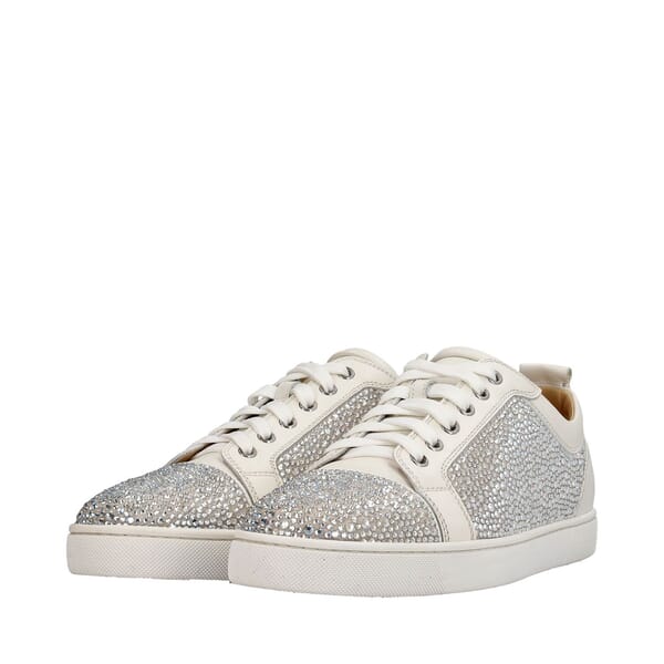 Leather Louis Junior Strass Sneakers White