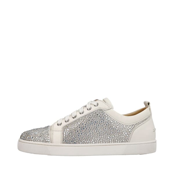 Leather Louis Junior Strass Sneakers White