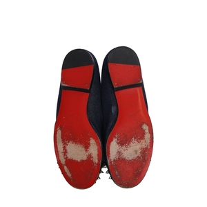 Denim Intern Flat Spiked Loafers Navy/Black, view 5
