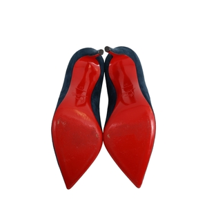 Suede So Kate Pumps Blue, view 4
