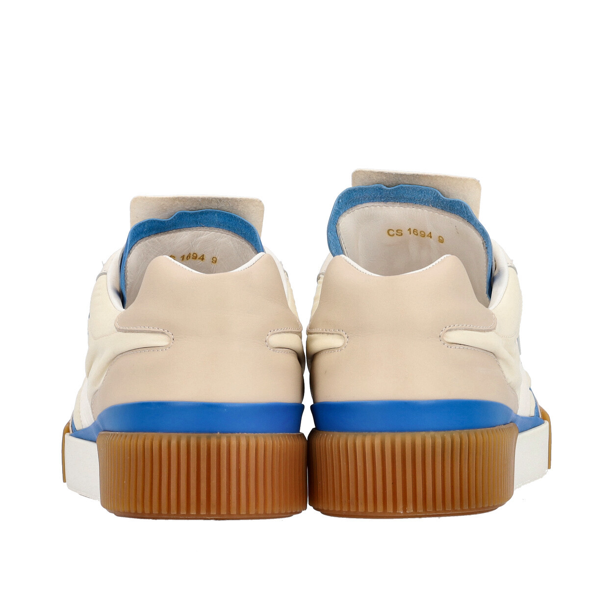 DOLCE & GABBANA Leather DNA Milano Sneakers White/Blue | Luxity display picture 1