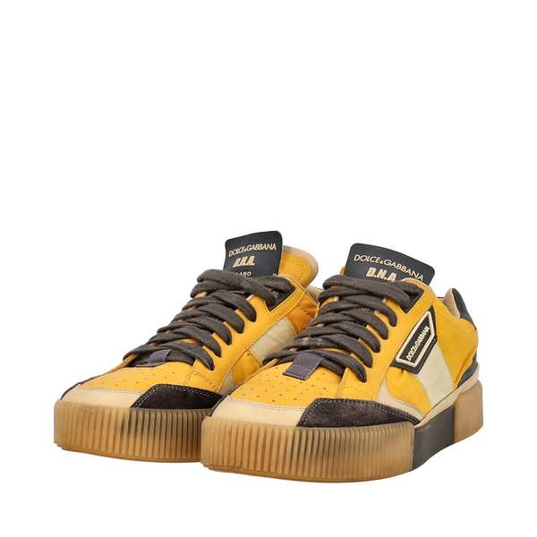 DOLCE & GABBANA Leather/Suede/Nylon Miami Sneakers Multicolour