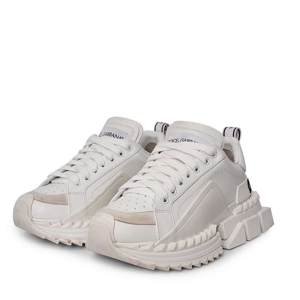 DOLCE & GABBANA Leather Super Queen Sneakers White | Luxity
