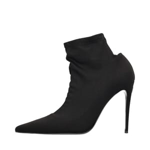 Stretch Jersey Ankle Boots Black, view 2