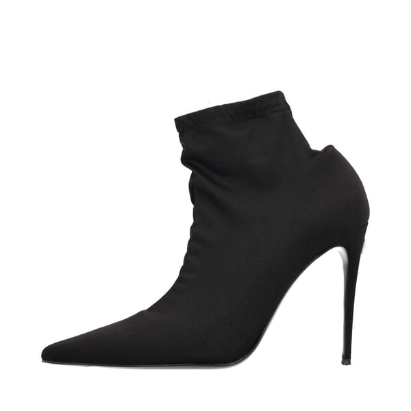 Stretch Jersey Ankle Boots Black