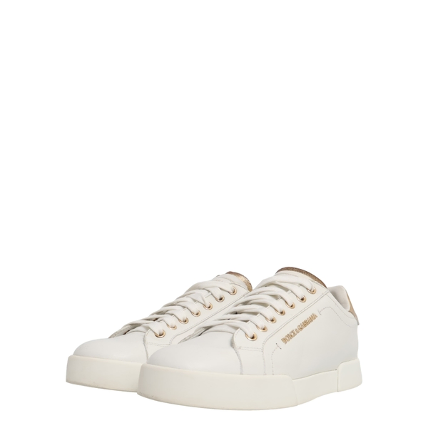 Leather Portofino Pearl Sneakers White