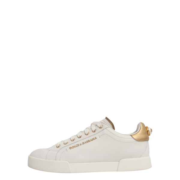 Leather Portofino Pearl Sneakers White