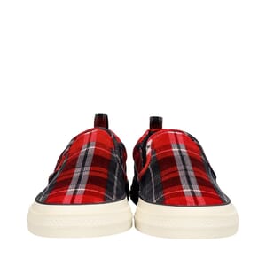 Corduroy Custom 2Zero Slip-On Sneakers Red/Black, view 3