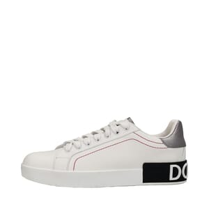 Leather Portofino Sneakers White, view 2