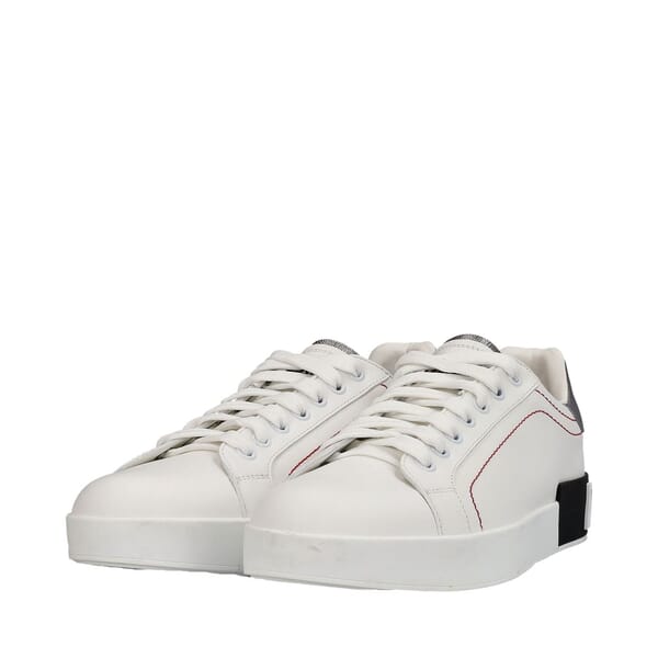 Leather Portofino Sneakers White