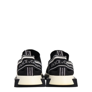 Knit Sorrento Slip-On Sneakers Black/White, view 4