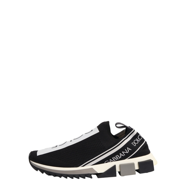 Knit Sorrento Slip-On Sneakers Black/White