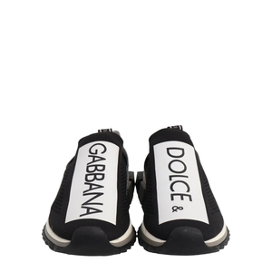 Knit Sorrento Slip-On Sneakers Black/White, view 3