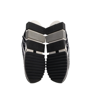 Knit Crystal Embellished Sorento Slip On Sneakers Black/White, view 5