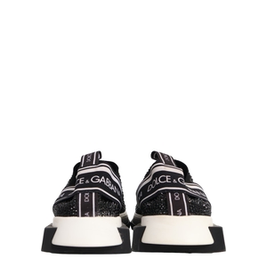 Knit Crystal Embellished Sorento Slip On Sneakers Black/White, view 3