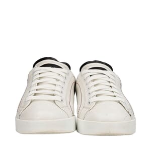 Leather Portofino Sneakers White, view 4