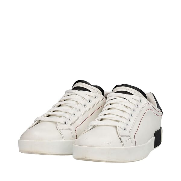 Leather Portofino Sneakers White