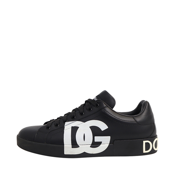 Leather Portofino Sneakers Black