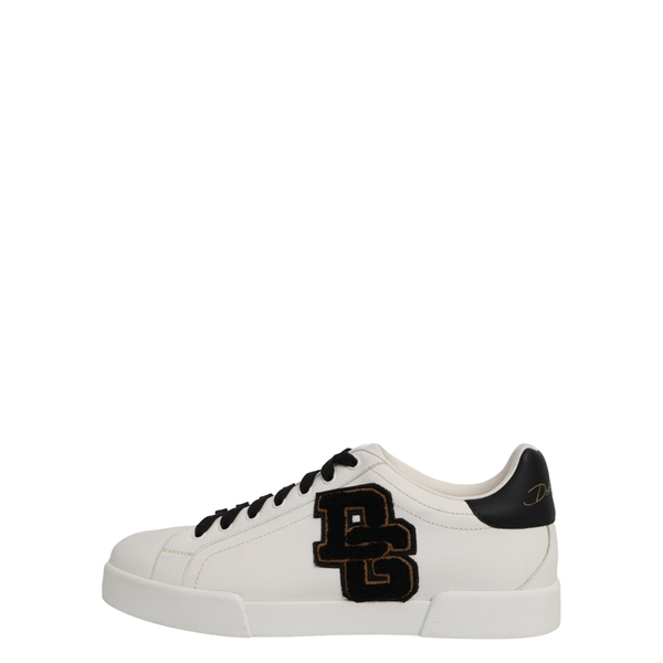 Leather Portofino DG Patch Sneakers White