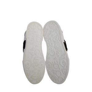 Leather Portofino DG Patch Sneakers White, view 5