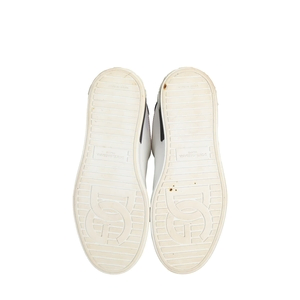 Leather Portofino Sneakers White/Black, view 5