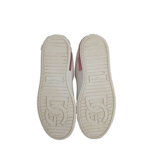 Leather Portofino Sneakers White/Pink, view 5